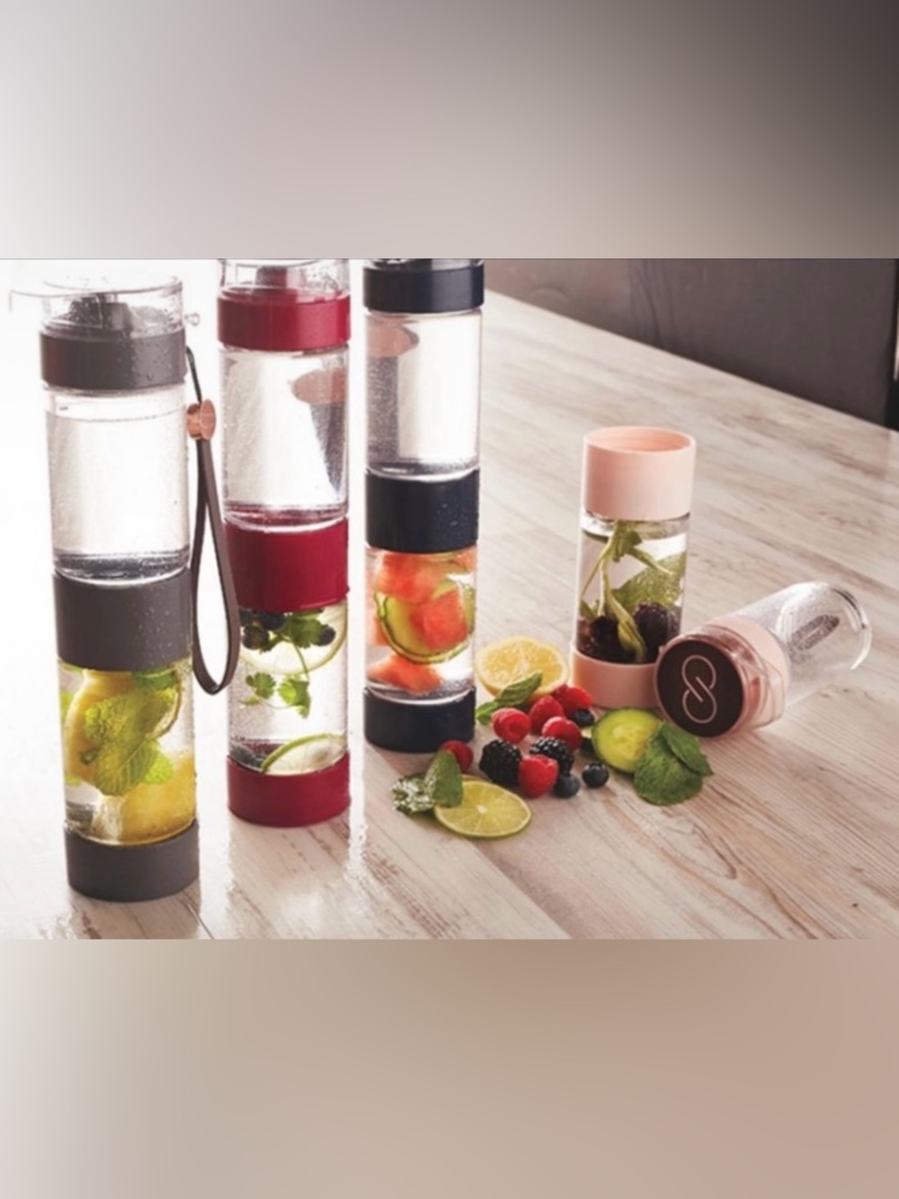 Calia Pink Infuser Water Bottle